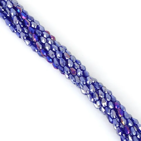 3mm Teardrop Austria Crystal Beads Water Drop Faceted Glass Beads Loose Spacer Beads For Jewelry Making DIY