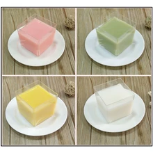 10 шт одноразовый лед крема чашки пластиковые кекс мусс десертная чашка квадратной формы с ложками крышки