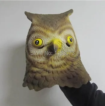 

Adult Size Owl Full Head Rubber Mask Halloween Masquerade Realistic Owl Latex Masks Animal Dance Party Cosplay Costume Props