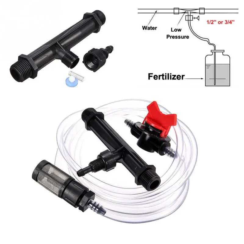 

Irrigation Venturi Fertilizer Injectors Device Water Tube Switch Filter 1/2\\\" 3/4\\\"