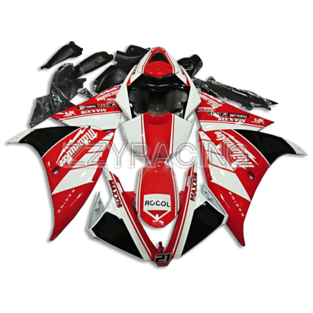 

Injection Fairings for Yamaha YZF R1 2009 - 2014 Panels ABS Plastic Covers YZF1000 R1 Complete Body Work White Red Cowlings New