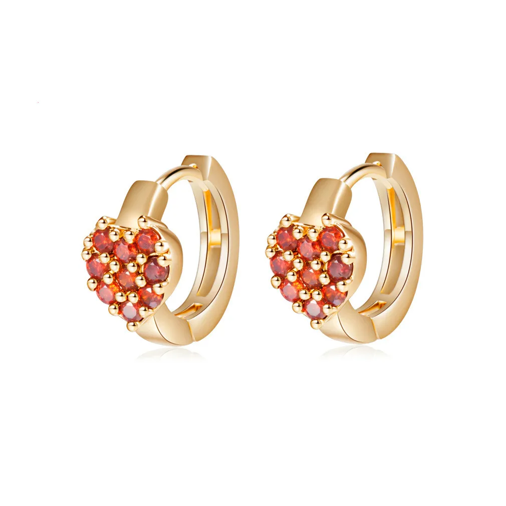 NEW Bijoux Gold Color Filled Flower Crystal Hoop E...