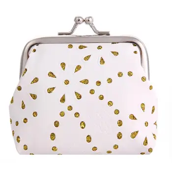 

women wallet Creative Casual Women Kids Hollow Mini Coin Wallets Simple PU Leather Clip Card Holder Short Clutch Purse Case