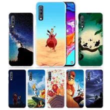 Аниме чехол для samsung Galaxy A50 A70 A20e A40 A30 A20 A10 A8 A6 плюс A9 A7 Жесткий Мягкий Прозрачный чехол для телефона чехол Акуна Матата Король Лев