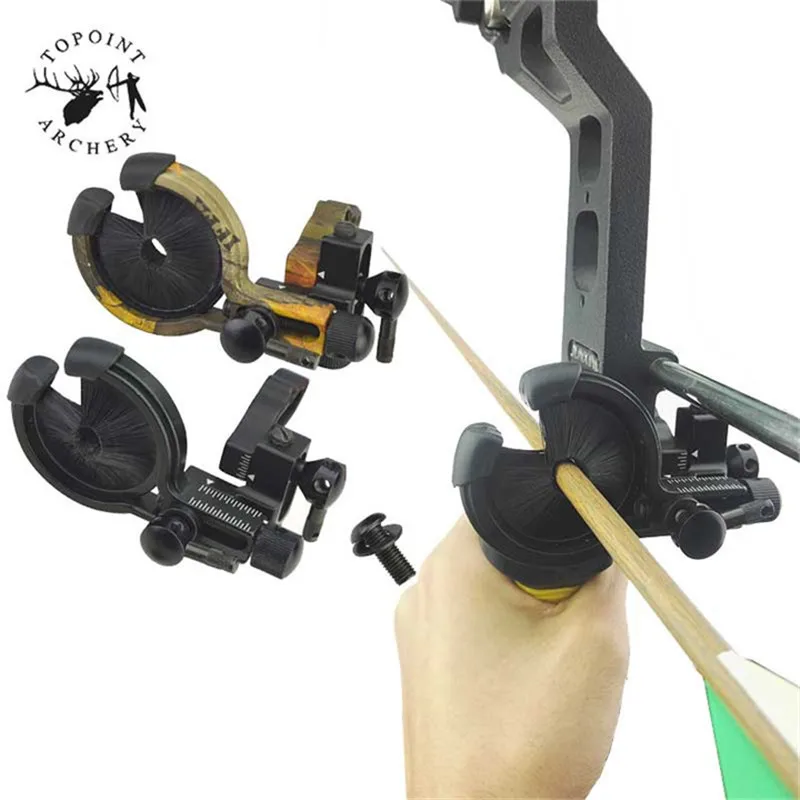 

1PC 2 Colors Archery Drop Away Biscuit Arrow Rest Left Right Hand Brush Whisker Compound Bow Round