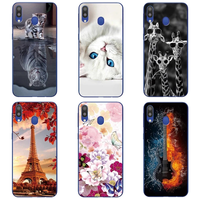 

For Samsung M20 Case Phone Back Cover Patterned Silicone Case For Samsung Galaxy M20 M 20 M205F M205 SM-M205F Case Protection
