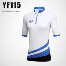 PGM Гольф одежда дамы молнии воротник футболка с короткими рукавами Весна-осень дышащего и быстросохнущего спортивная женская рубашка