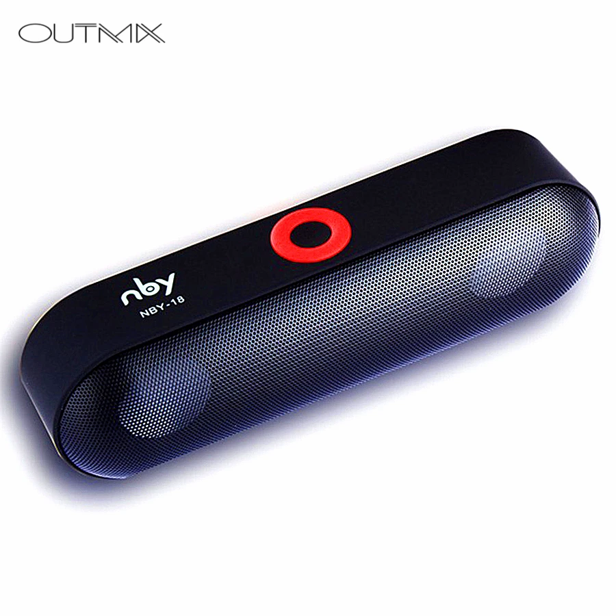 

NBY Mini Bluetooth Speaker Portable Wireless Speaker Sound System 3D Stereo Music Surround Support Bluetooth TF AUX USB For pc