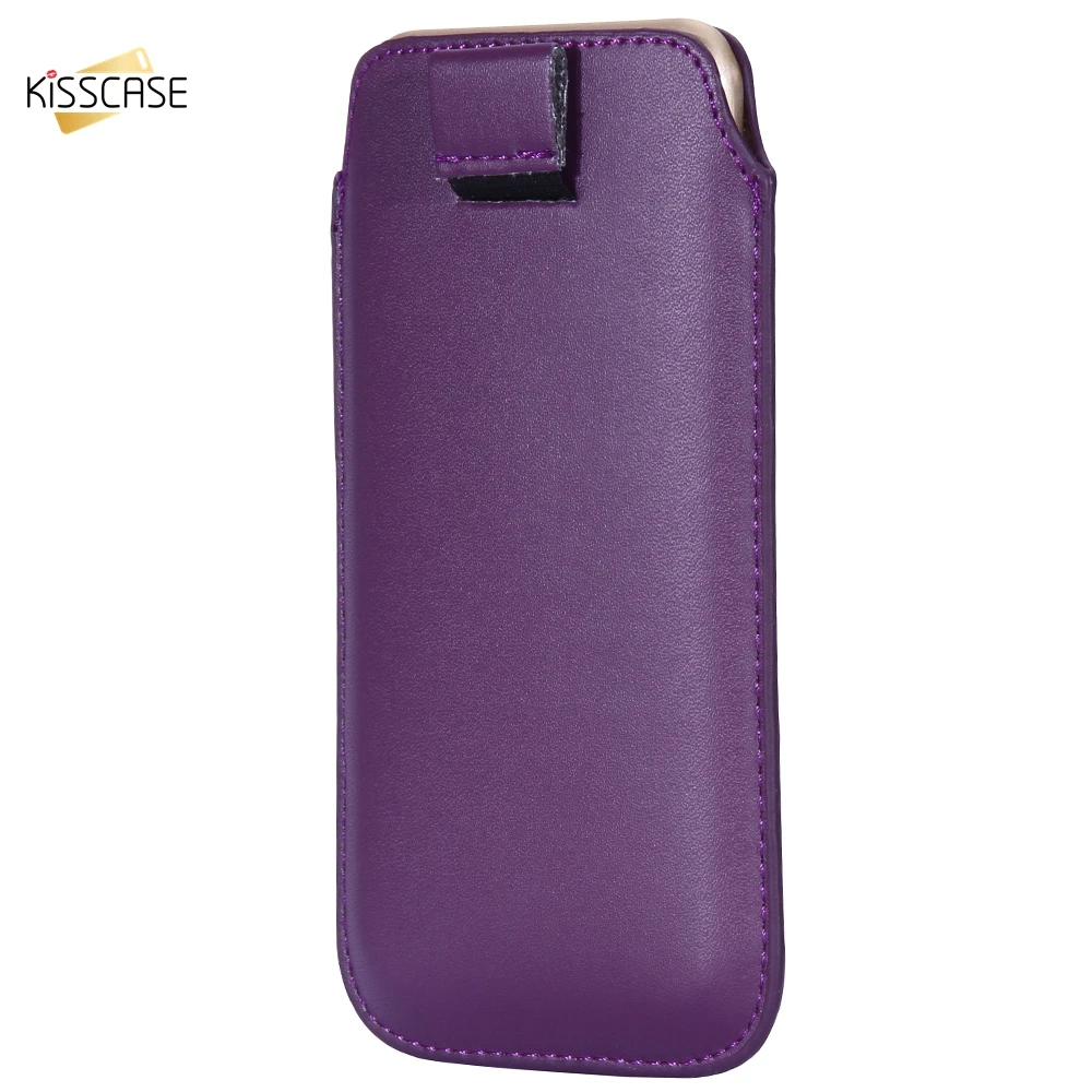 KISSCASE телефонные сумки для iPhone 4S 5S Se 6s 7 8 Plus мобильный чехол кожаный Samsung g4 g5 Coque