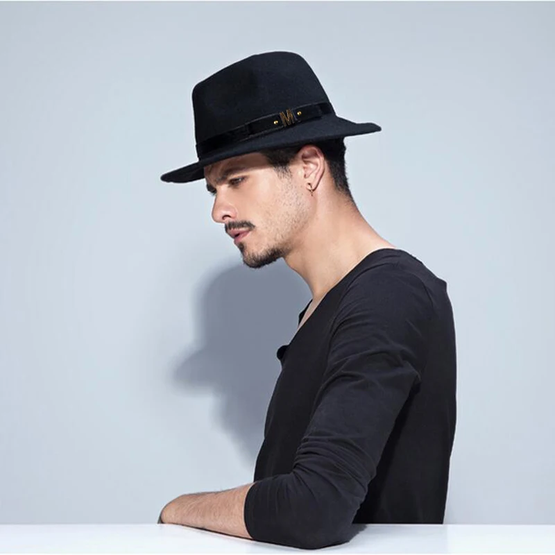 Шляпа мужская Солнцезащитная шерстяная с широкими полями 20|hat wool|hat mickeyhat ny |