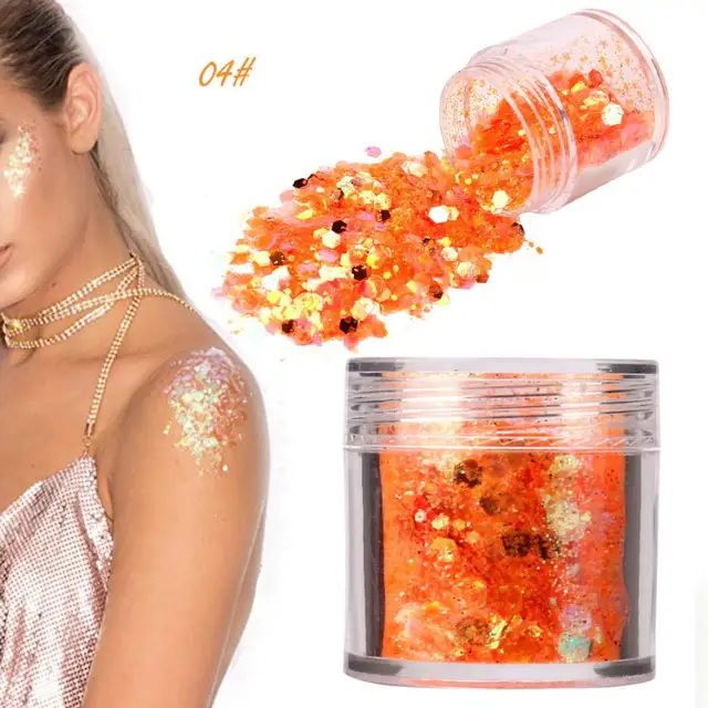 Buy 12 Colors body glitter powder Shimmer Loose