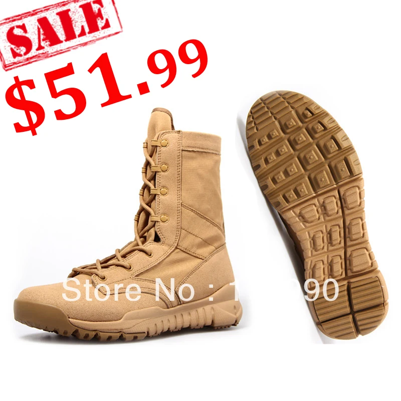 mens tan military boots