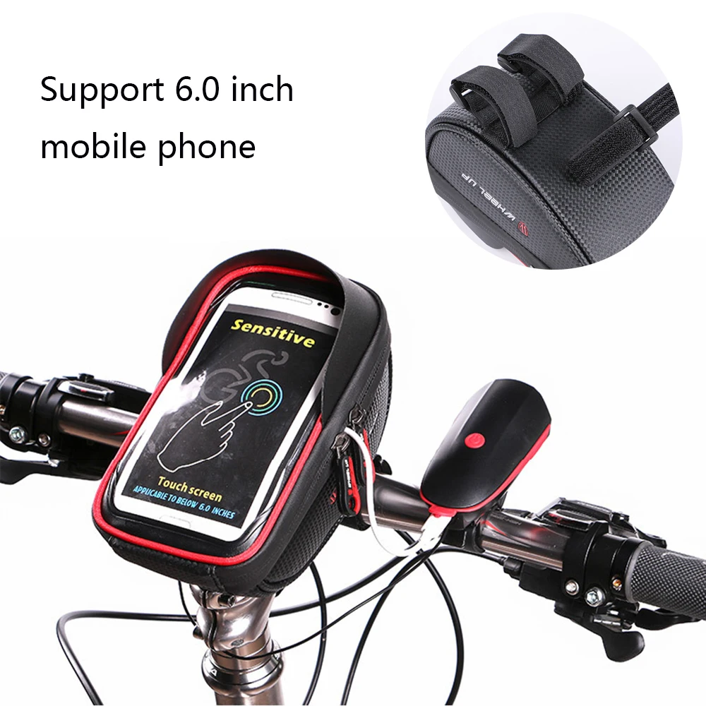 6,0 дюймовый водонепроницаемый велосипед для крепления мобильного телефона на велосипед держатель для телефона Подставка мотоциклетный руль сумка для крепления для Iphone samsung huawei