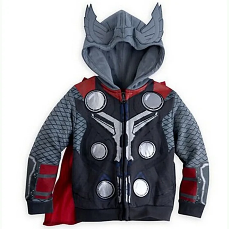 Marvel/одежда Человека-паука для мальчиков с принтом «мстители», «Капитан Америка», «Тор», «Халк», «Железный человек», куртка, детская одежда
