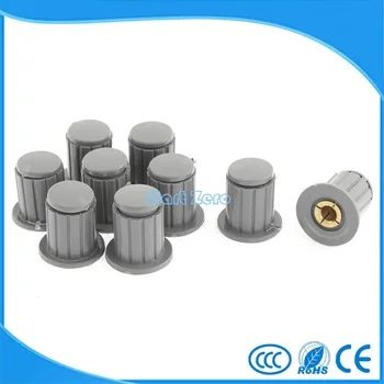 16X16mm 4mm grey knob button cap WXD3-13  Plastic Knurled potentiometer knob 5PCS/20pcs