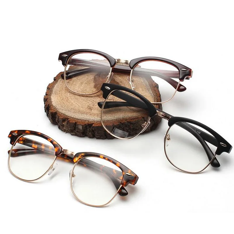 Ретро прозрачные PC металлические Компьютерные очки для женщин и мужчин, оправа для очков, очки для чтения, прозрачные линзы, модные очки Oculos