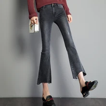 CTRLCITY узкие джинсы для женщин, джинсы со средней талией, женские серые винтажные женские джинсы, стрейч-талия, женские джинсы, Свободные повседневные штаны