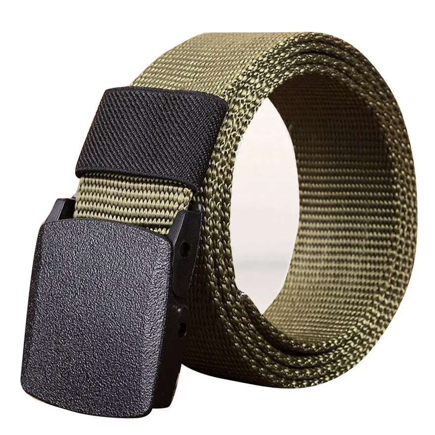 

Fashion Belts Men's Outdoor Sports Nylon Waistband Canvas Web Belt Dazzling #0815