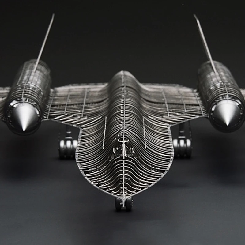 1/144 SR-71A BLACKBIRD Full PE Модель Жасмин 3D сталь Металл DIY шарнир подвижность миниатюрные наборы головоломка игрушка сплайсинга хобби Строительство