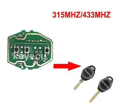 Prix pour 2 PCS/LOT Nouveau EWS Télécommande carte de Circuit pour BMW 3 Bouton 315/433 MHz Sans Clé Shell Peut fréquence réglable Prix pour 2 PCS/LOT Nouveau EWS Télécommande carte de Circuit pour BMW 3 Bouton 315/433 MHz Sans Clé Shell Peut fréquence réglable