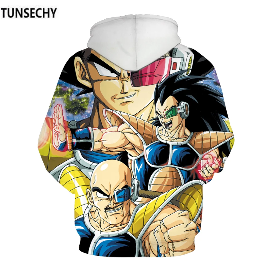 TUNSECHY Аниме Драконий жемчуг Z карманные толстовки с капюшоном Kid Goku 3D для мужчин и