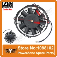Crossmotor Motorfiets ATV Quad Buggy ZONGSHEN LIFAN 215mm Oliekoeler Waterkoeler Radiator Elektrische Koelventilator Gratis Verzending(China)