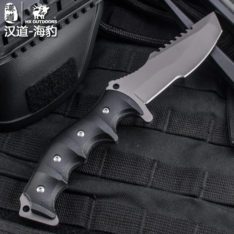 HX открытый 440C Клинок K10 ручка фиксированный нож KYDEX футляр для выживания на