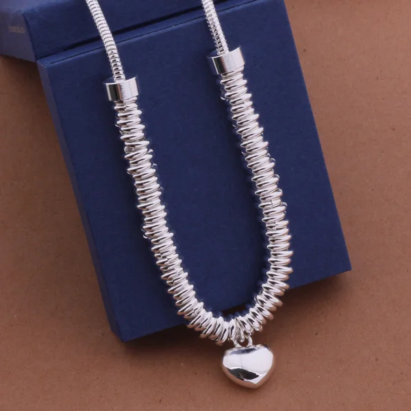 

AN471 Trendy wholesale silver Necklace, 925 silver fashion jewelry How small circle solid necklace /bswakkda gqsaphza