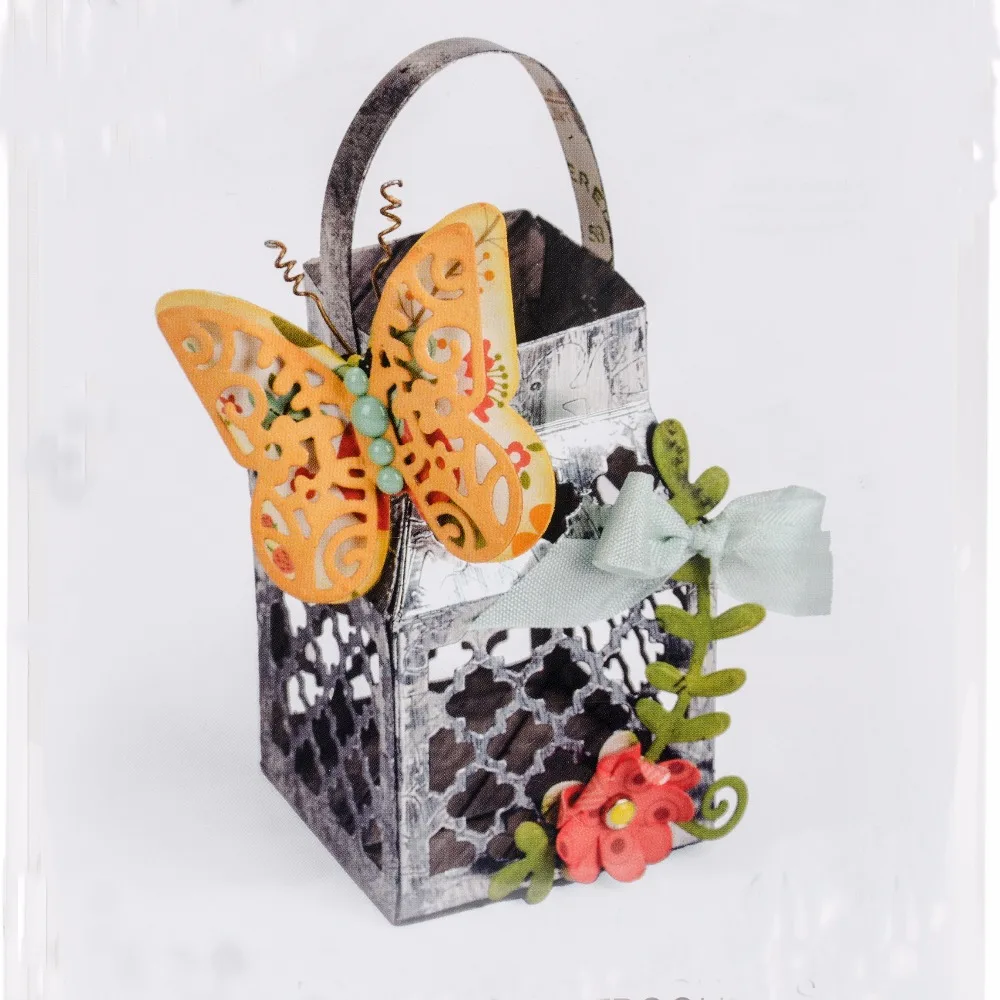 

Basket Butterfly Frame Cutting Dies 3D Box Dies Metal Cutting Dies Stencil for DIY Scrapbooking Album Stamp Paper Card Embossing