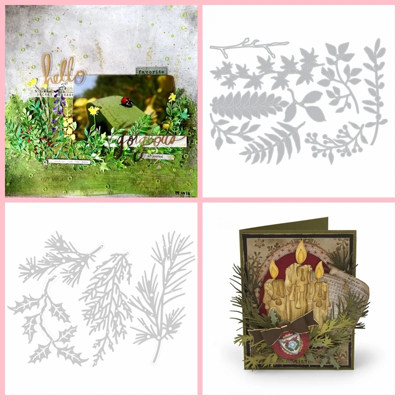 

LEAVES Decoration Metal Cutting Die Scrapbooking Embossing Card Album Photo Making Craft Template Handmade Gift Template