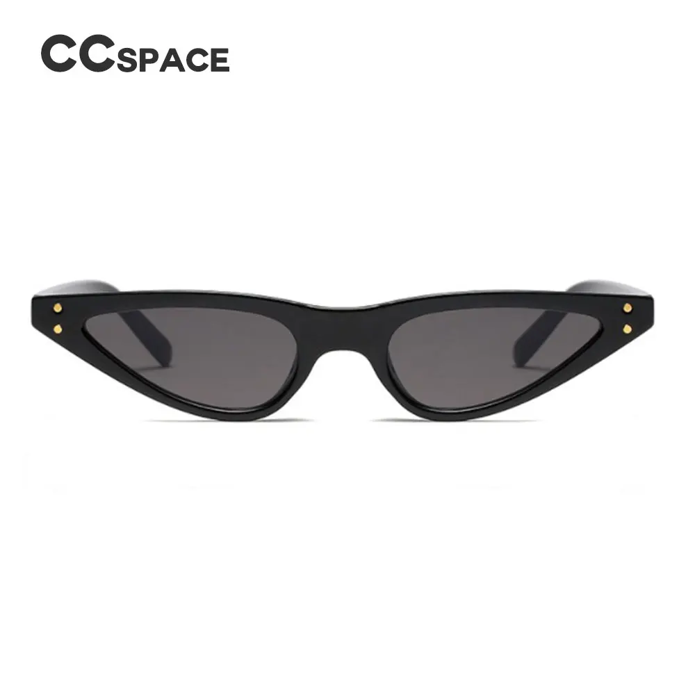 45348 Small Frame Oval Sunglasses Rivet Women Brand Glasses Designer