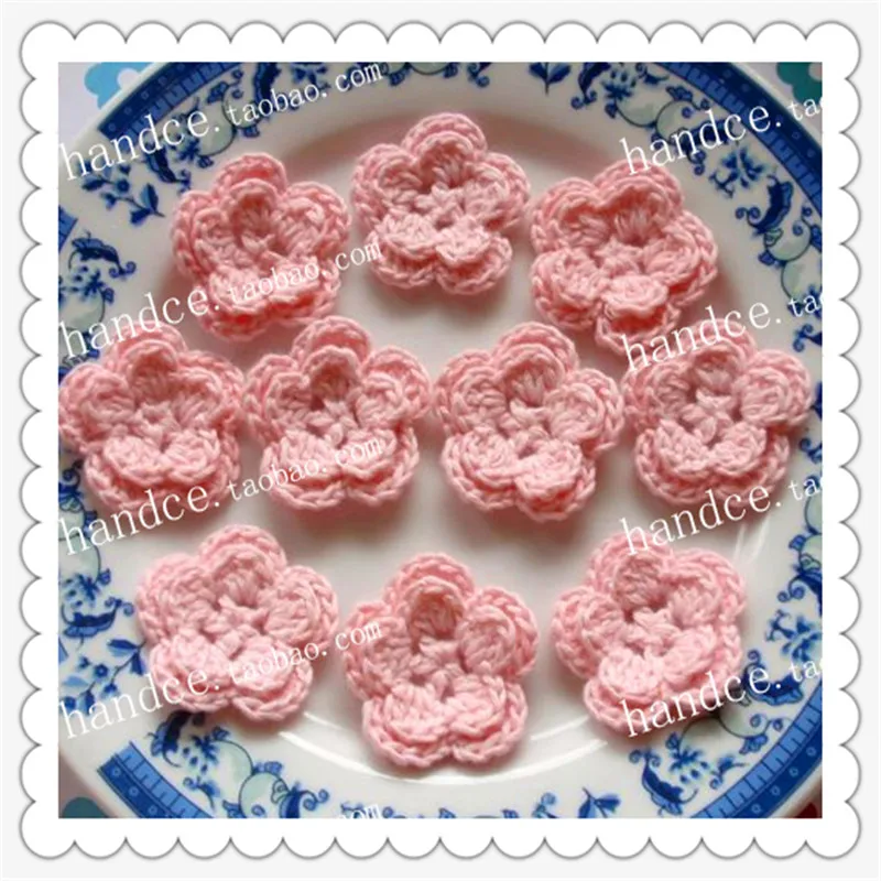 

2015 new arrival European fashion 30pic/lot parches de flores iron patches on cloth flower knitted lace flowers for clothing dec