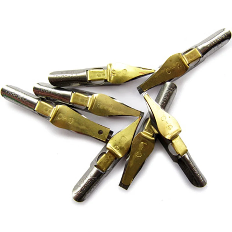 Peças para um Nib para Dip 7 Lote da Série c Script Inglês Caligrafia Caneta Nibs Góticas 7 Cheap dip nib