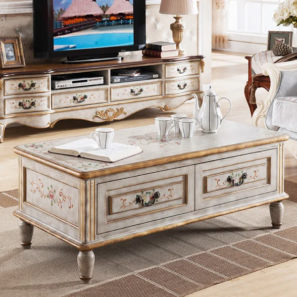 elegant ivory style and high quality American style solid wood