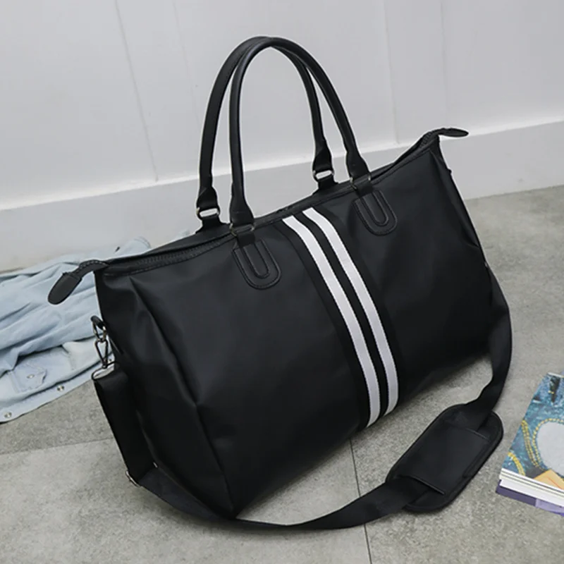 JayCreer спортивная сумка с обувью Compart для мужчин t путешествия вещевой мешок для мужчин и женщин - Цвет: Black White
