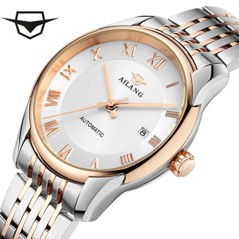 

AILANG original brand men's automatic watch top luxury steel watch business man fashion with standard clock mechanical male 2019