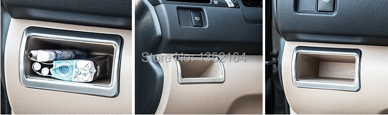 Для Toyota Camry 2012- аксессуары для интерьера, отделка ящика для перчаток, нержавеющая сталь, Стайлинг автомобиля
