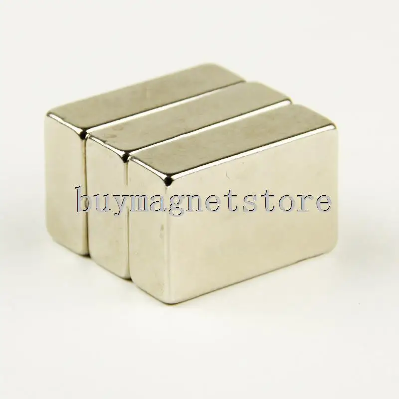 

3pcs x Big Super Strong Cuboid Block Magnet Rare Earth Neodymium 30 x 20 x 10 mm n35 ndfeb Neodymium neodimio imanes