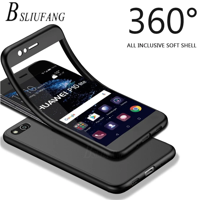 

360 Full Cover TPU Soft Case For Huawei P10 P9 P8 Lite 2017 Y5 Y6 Y7 prime 2018 Y9 2019 Honor 10 9 Lite Nova 3 3E 3i Cover case