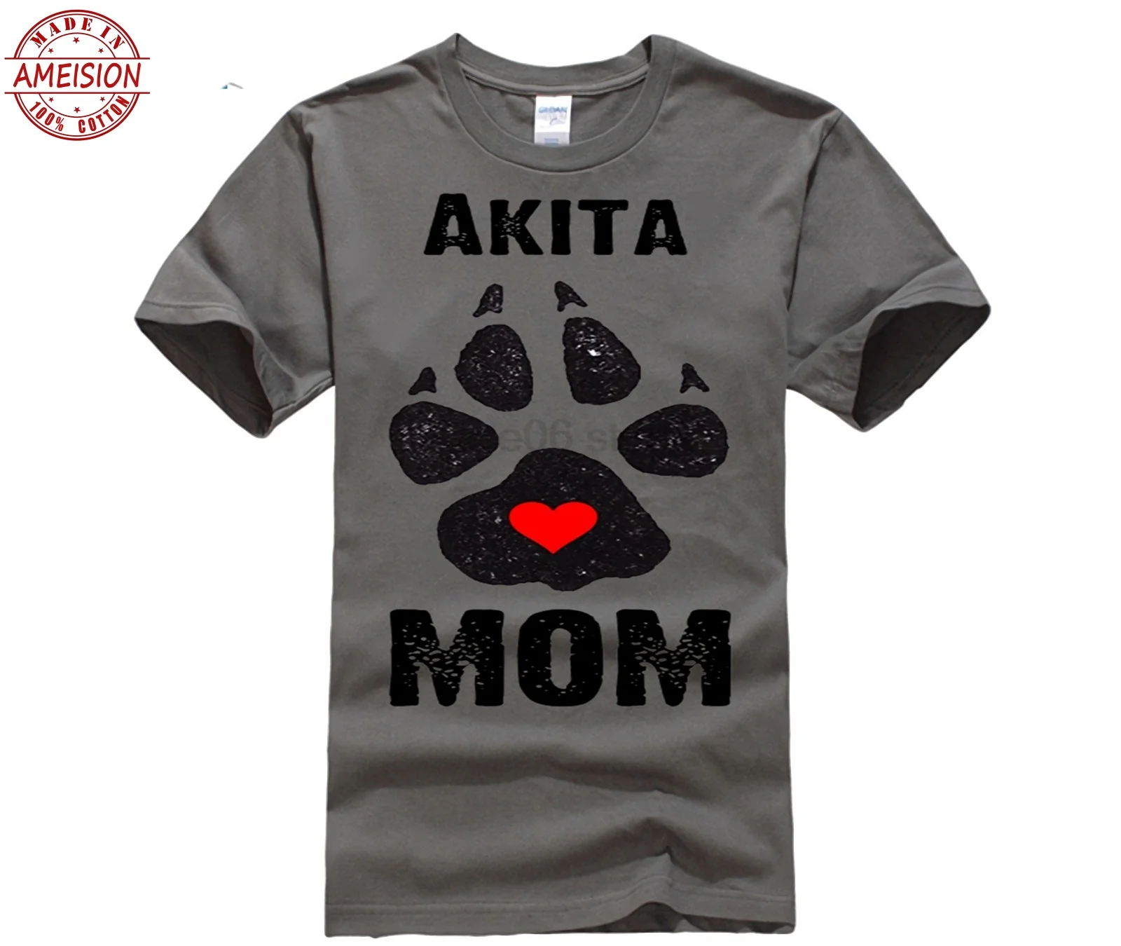 

GILDAN Akita Mom Dog Paws Prints - Akita Shirts Mother's Day Ms. T-shirt