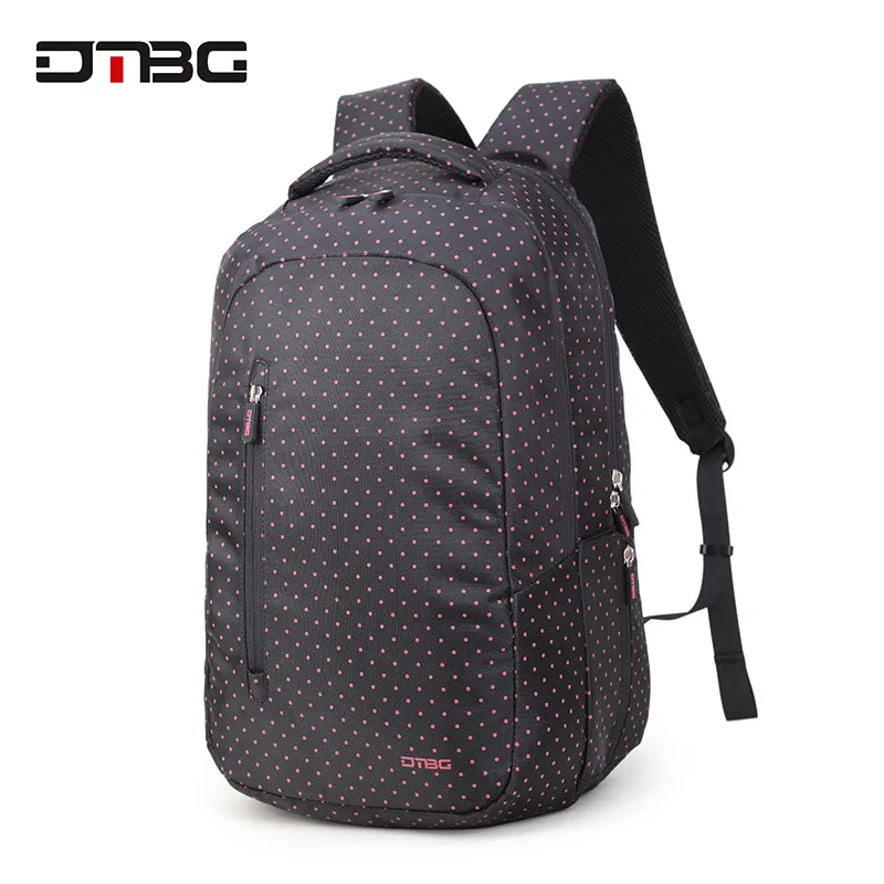 

DTBG Brand School Bags For Teenage Girls Fashion Dot Waterproof Laptop School Bag Softback Vintage Travel Mochila Women Rucksack