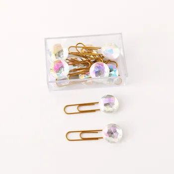 

12pcs per box Shinny fashion binder clips 50mm PET gold clips for stationery decoration