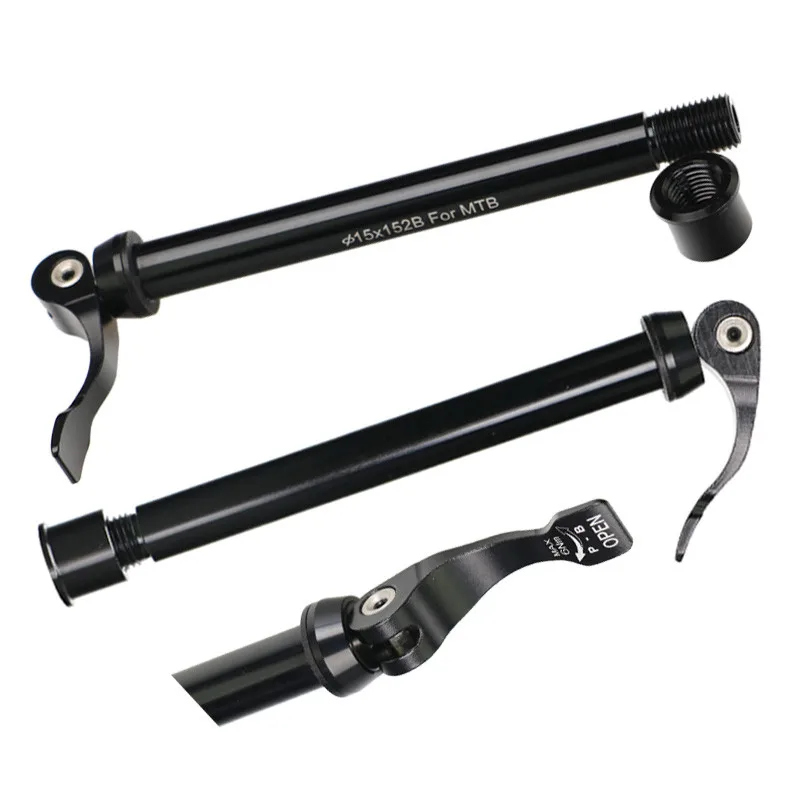Toseek MTB Bike Fork Skewer 100 x 15mm Quick Release Mountain Bike Front Fork Thru Axle Bicycle