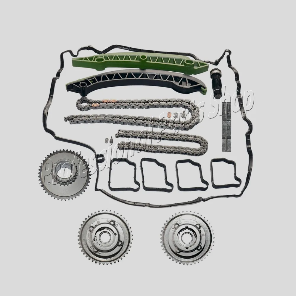 Комплект цепи механизма газораспределения+ Шестерня+ натяжитель+ регулятор для Mercedes C250 E250 M271 W204 SLK250