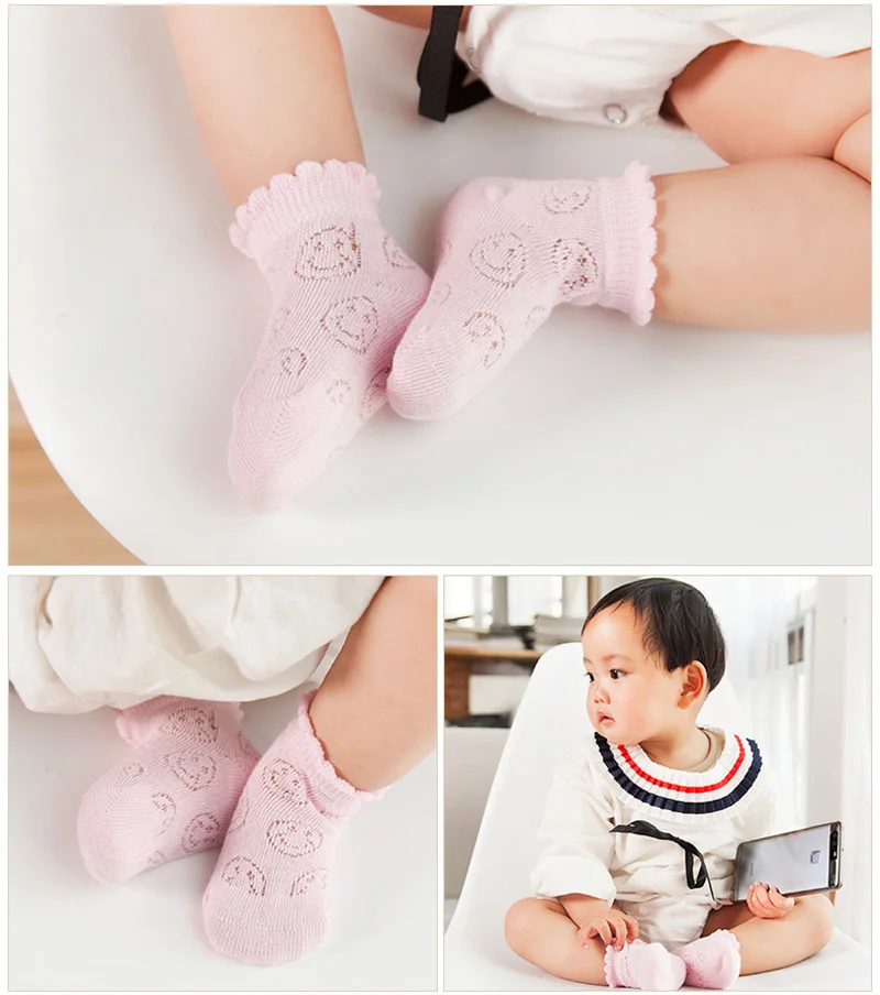 5 пара/лот, детские носки тонкие хлопковые носки для малышей 0-9 лет детские носки