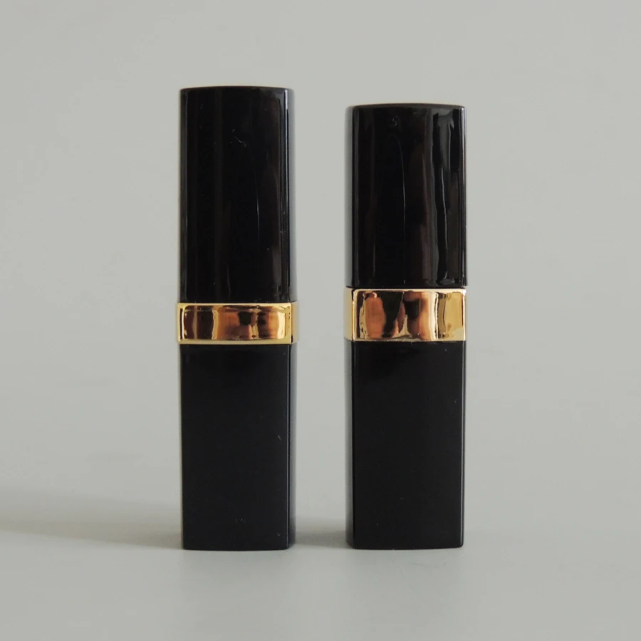 50 Pcs/lot Black Empty Lipstick Tube, Square Shape Lipstick Container