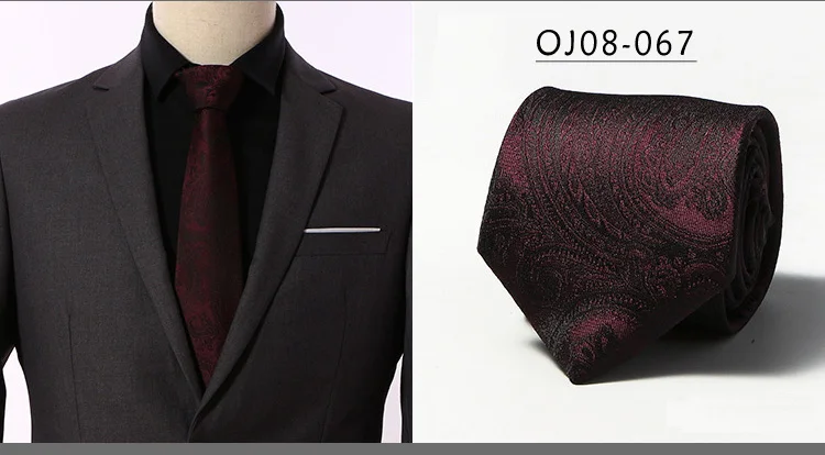 Роскошные мужские галстуки 8 см ширина галстук в полоску мужские шелковые обтягивающие Полиэстеровые строгий галстук деловые Свадебные