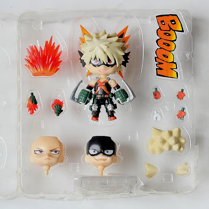 Huong аниме 10 см Nendoroid мой герой Академии Bakugou Katsuki #705 Izuku Midoriya #686 ПВХ фигурку Модель игрушка коллекционная