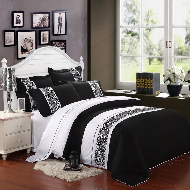 Bedding Duvet Cover Set Full/Queen(220x240cm) Embroidered Pattern