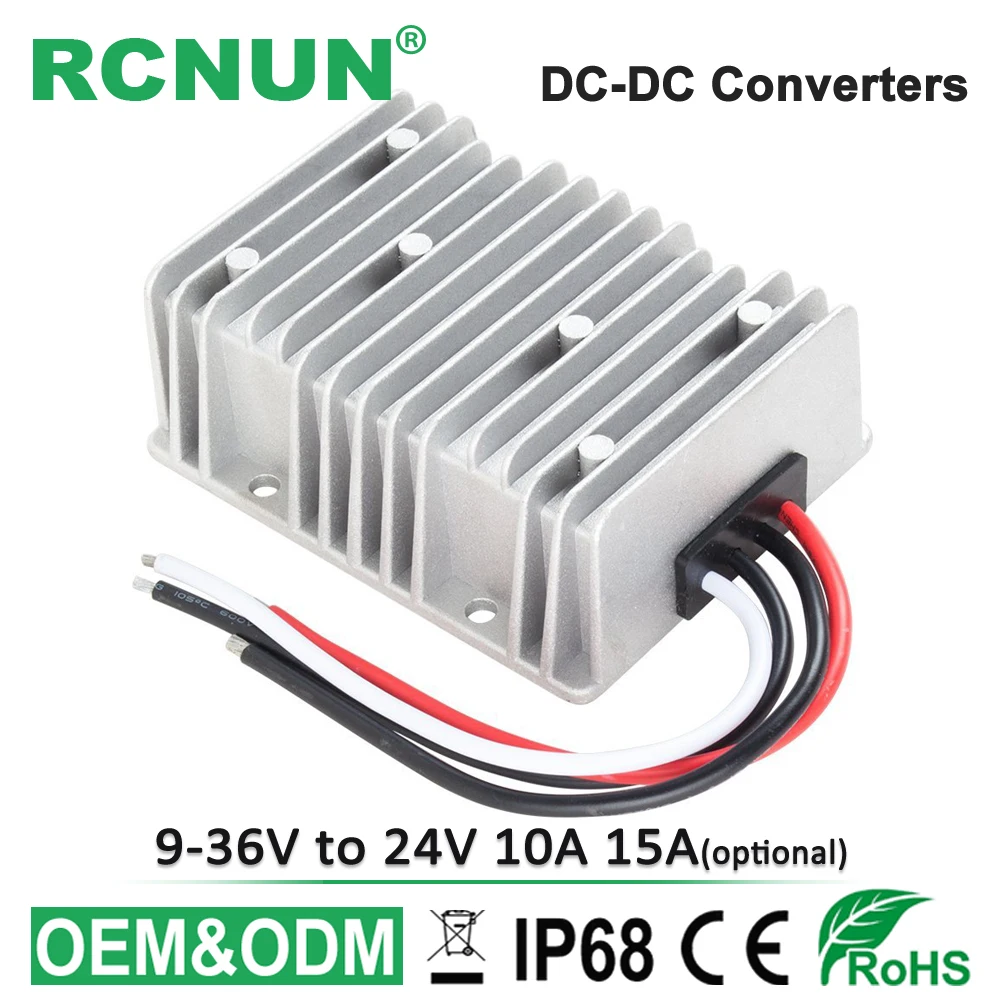 

DC Voltage Stabilizer 24V to 24V 10A 15A 20A Step down Step up Converter 9-36V 12V to 24V Car Power boost buck Module CE RoHS